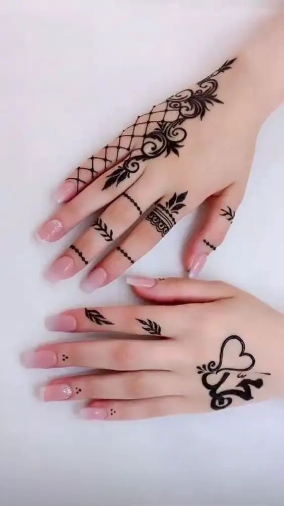 Finger Mehndi Design