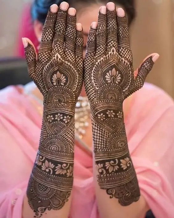 traditional karwa chauth mehndi designs