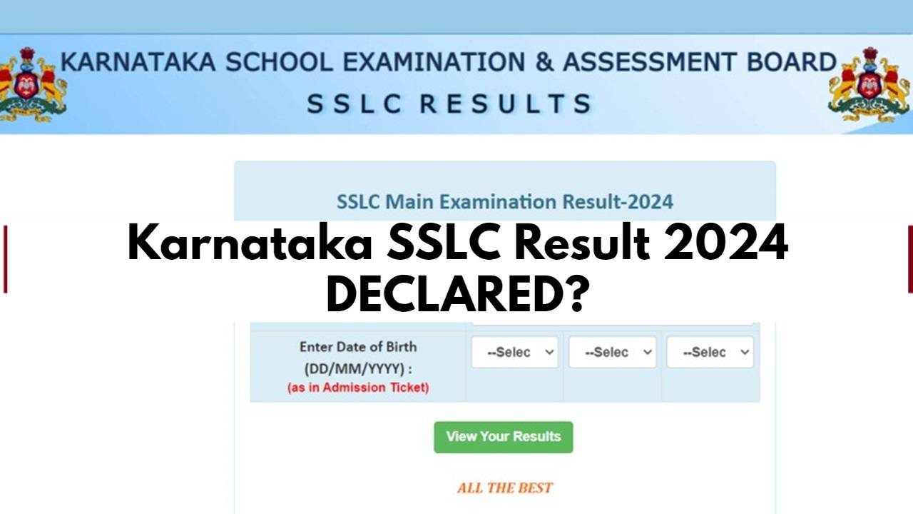 SSLC 10th result 2024 karnataka DECLARED @karresults.nic.in