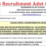 DSSSB Recruitment Advt 6 2024