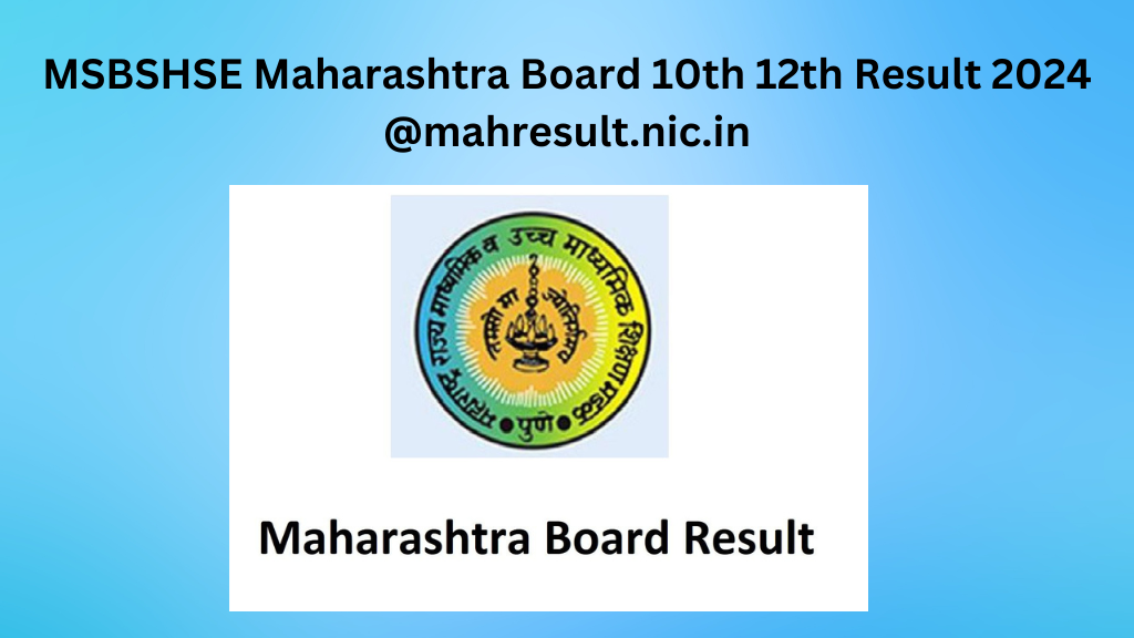 MSBSHSE Maharashtra Board 10th 12th Result 2024