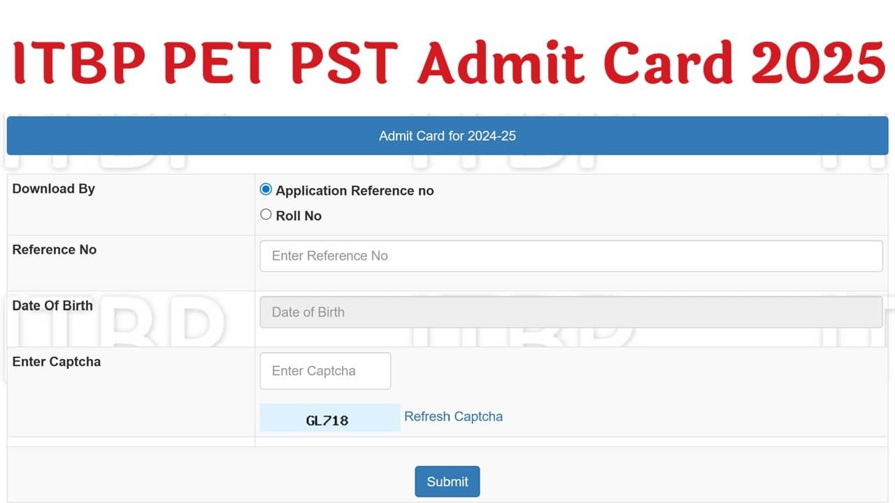 ITBP Admit Card 2025