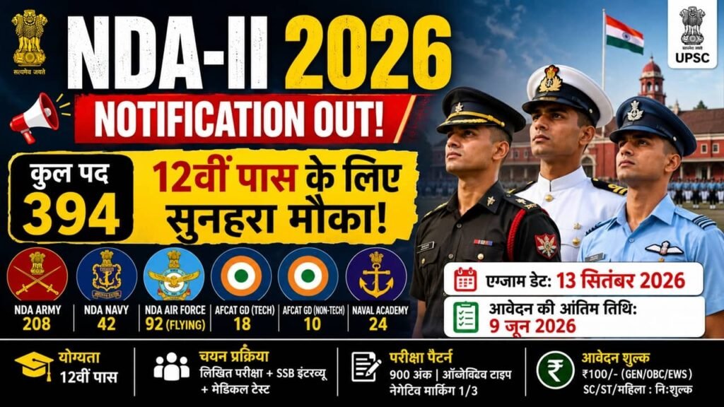 UPSC NDA Recruitment 2026