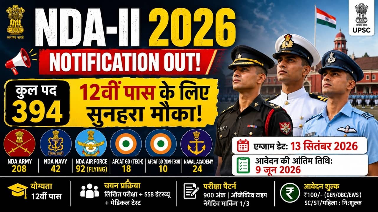 UPSC NDA Recruitment 2026