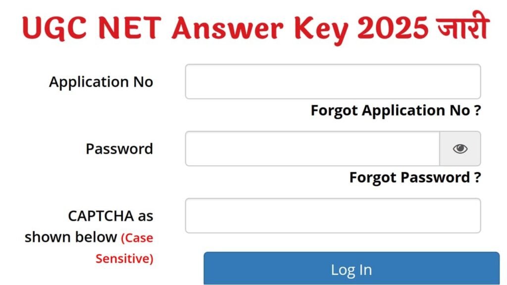 UGC NET Answer Key 2025