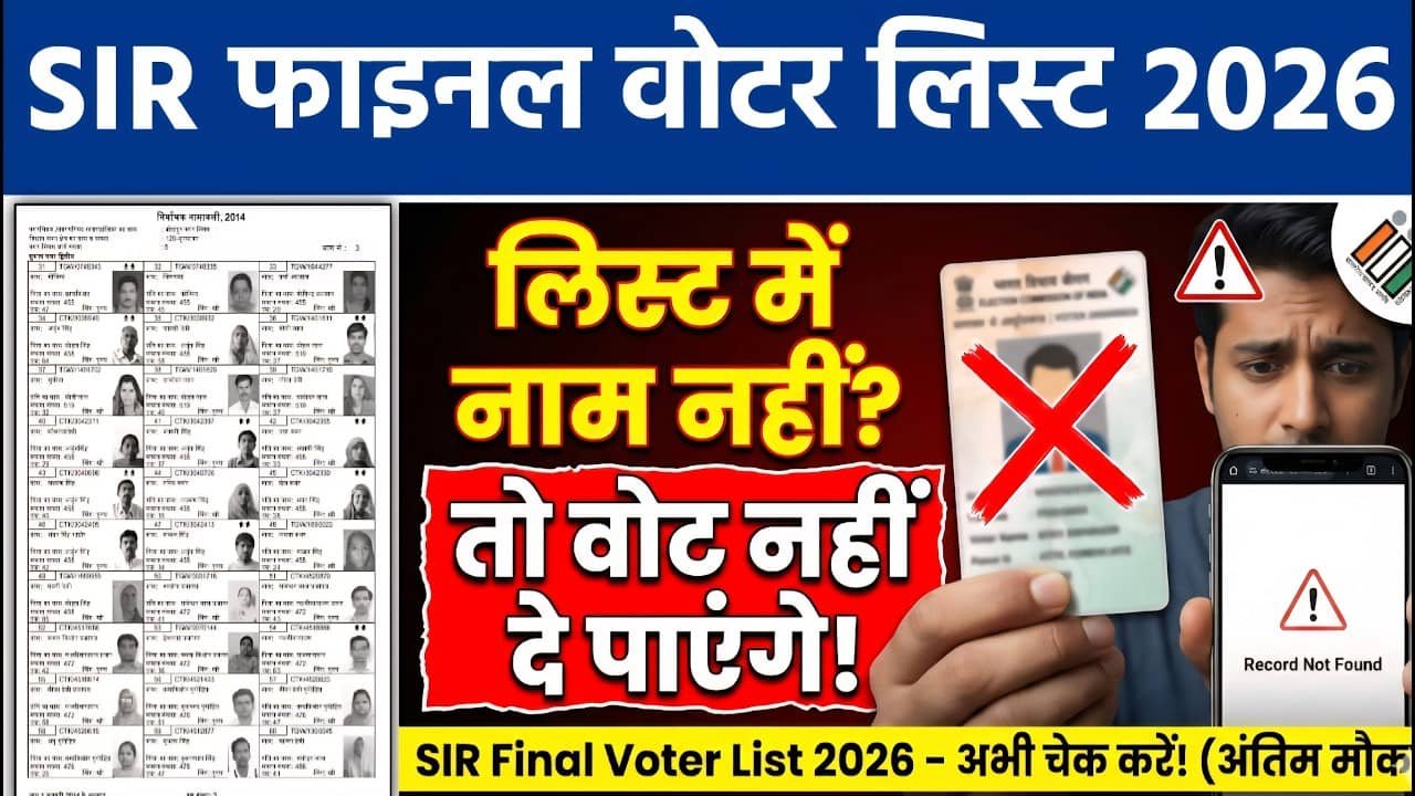 Rajasthan SIR Final Voter List 2026