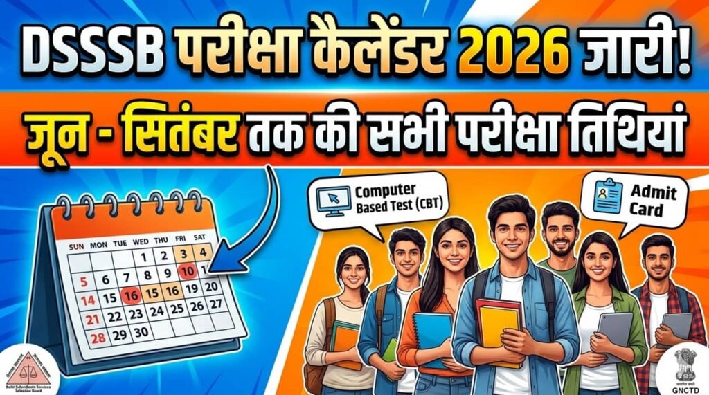 DSSSB Exam Calendar 2026