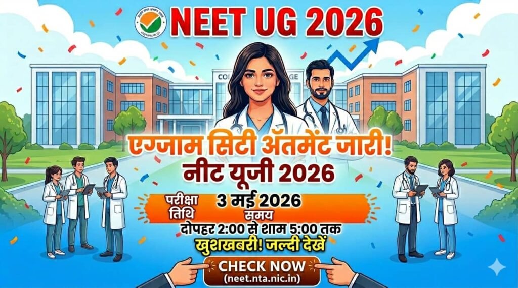 NEET UG Exam City 2026