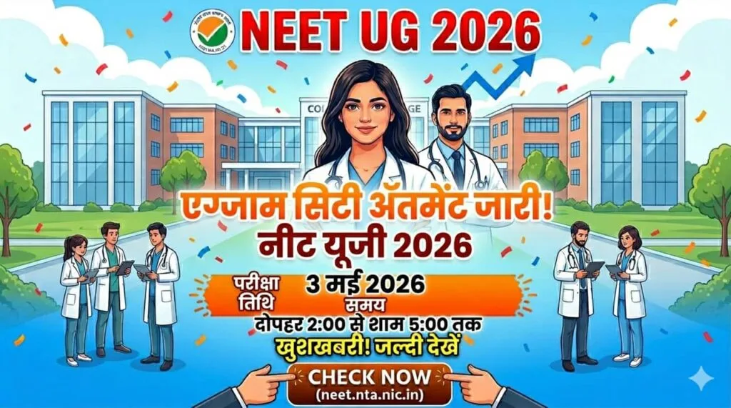 NEET UG Exam City 2026