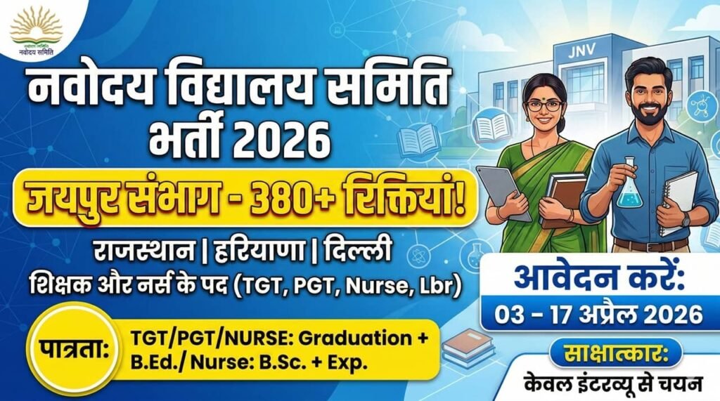Navodaya Vidyalaya Samiti Recruitment 2026