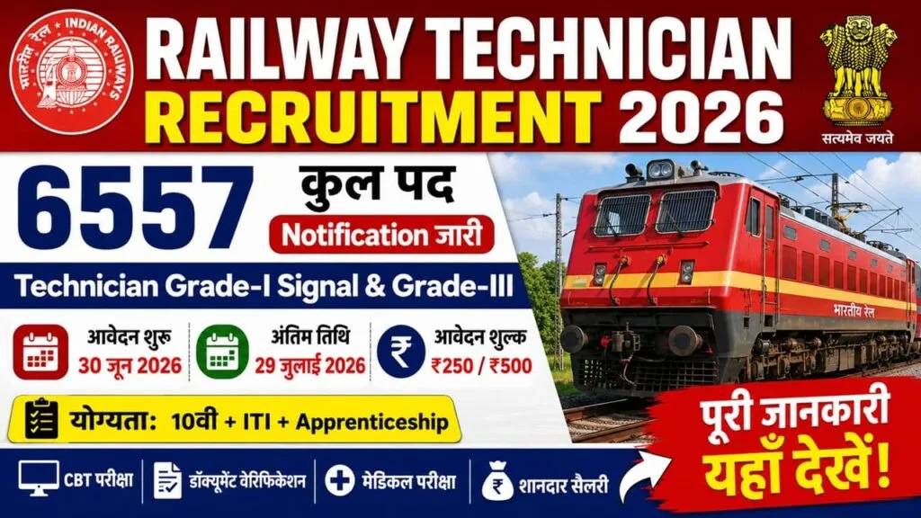 Railway Technician Recruitment 2026