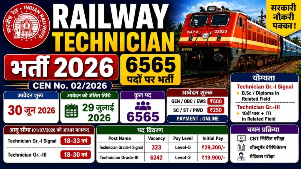 Railway Technician Recruitment 2026