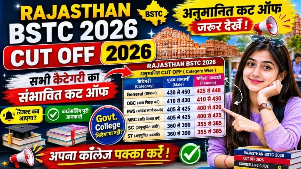 Rajasthan BSTC Cut Off 2026