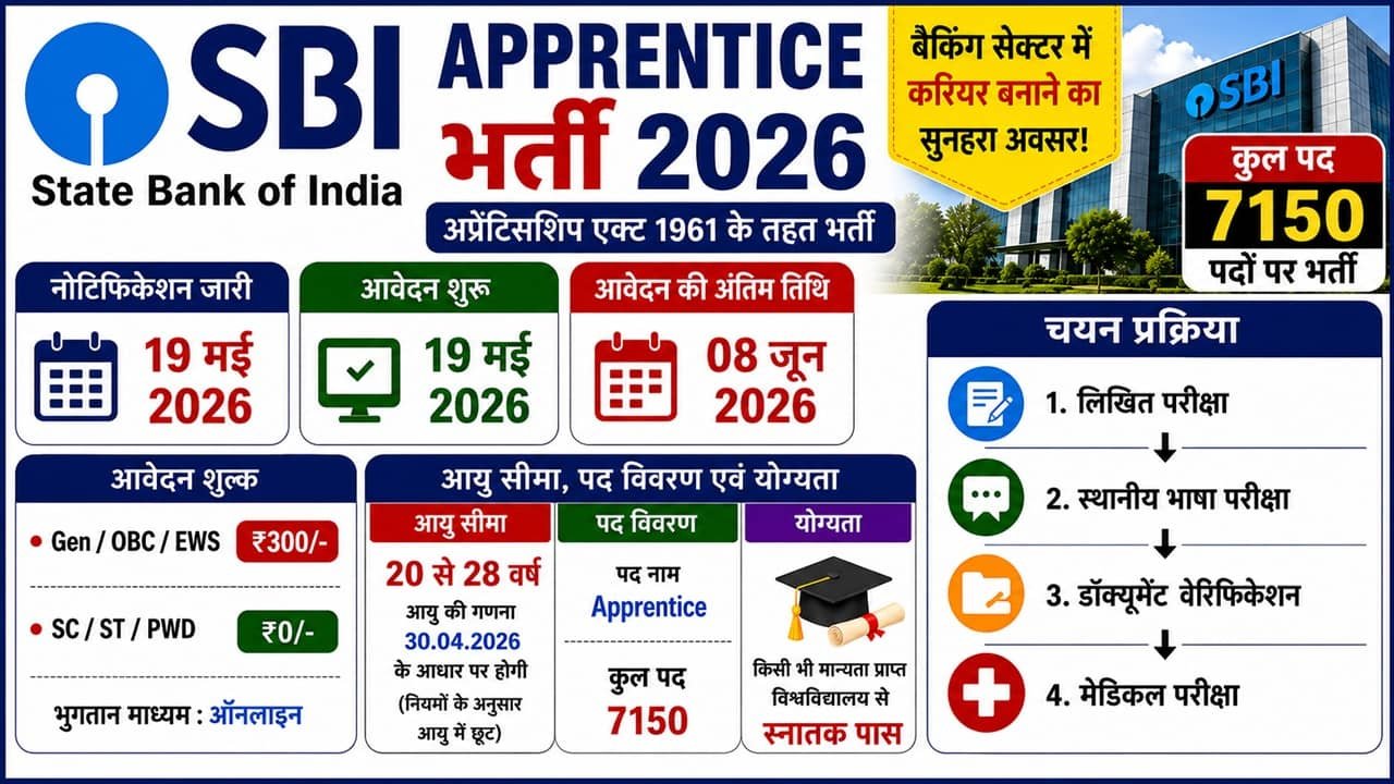 SBI Apprentice Recruitment 2026