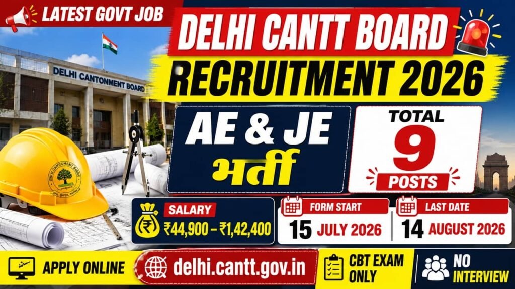 Delhi Cantonment Board Recruitment 2026