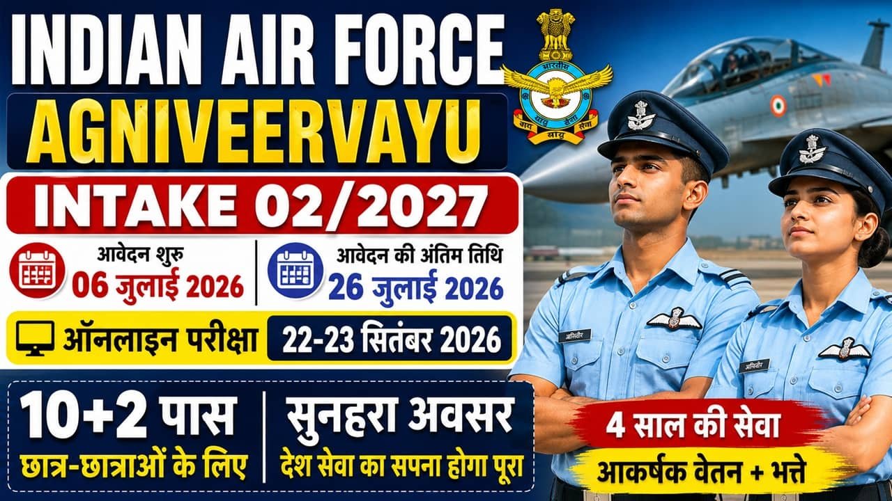 Indian Air Force Agniveer Recruitment 022027