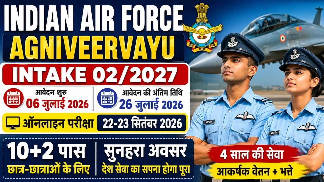 Indian Air Force Agniveer Recruitment 022027