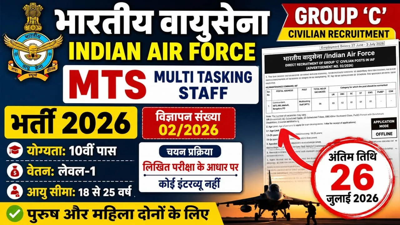 Indian Air Force MTS Recruitment 2026