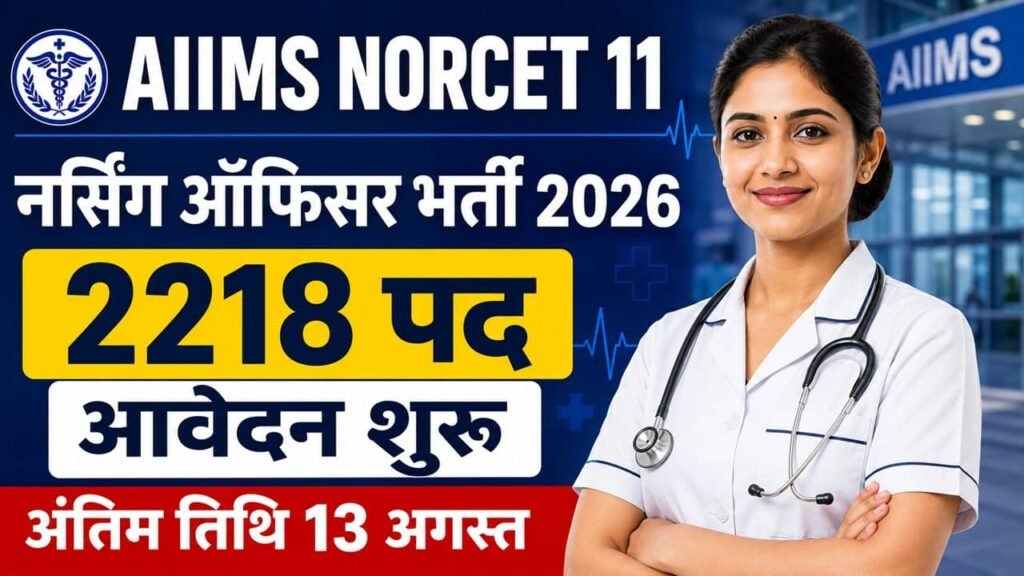 AIIMS NORCET 11 Recruitment 2026