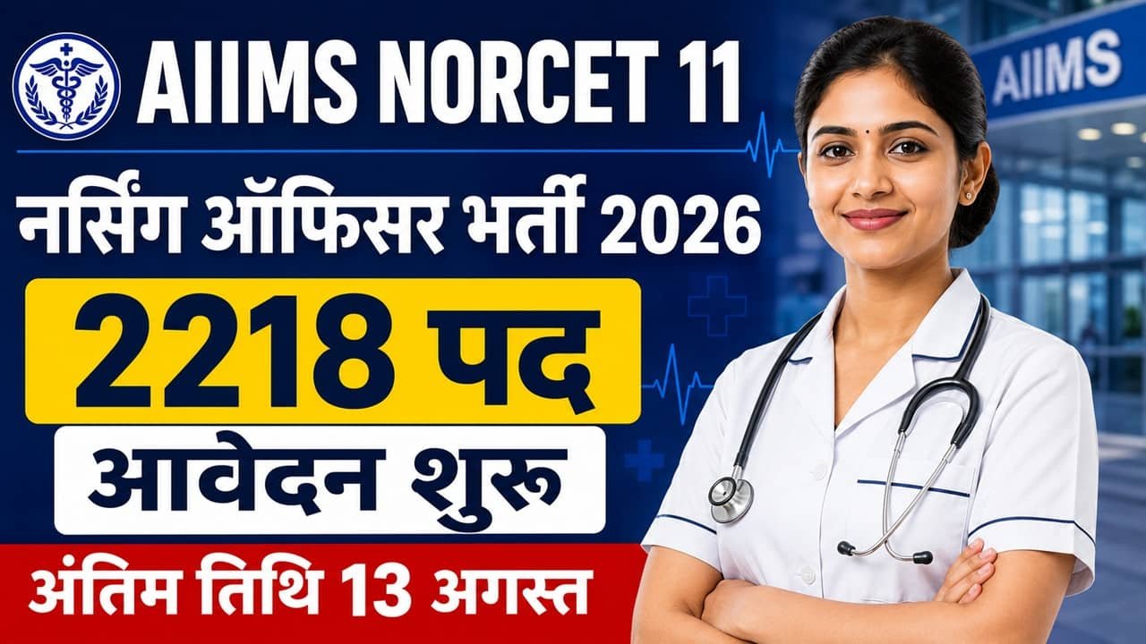 AIIMS NORCET 11 Recruitment 2026