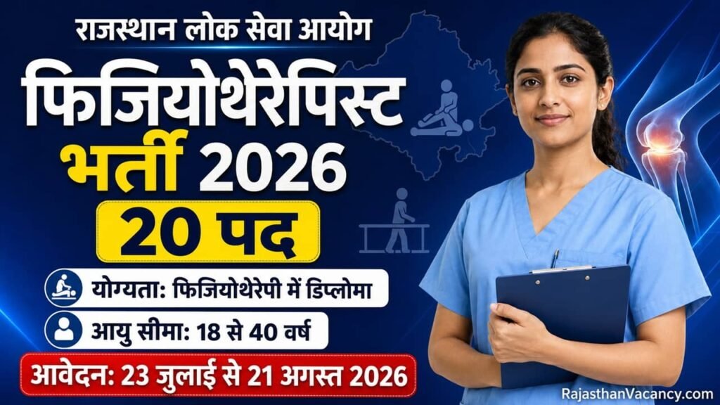 RPSC Physiotherapist Recruitment 2026