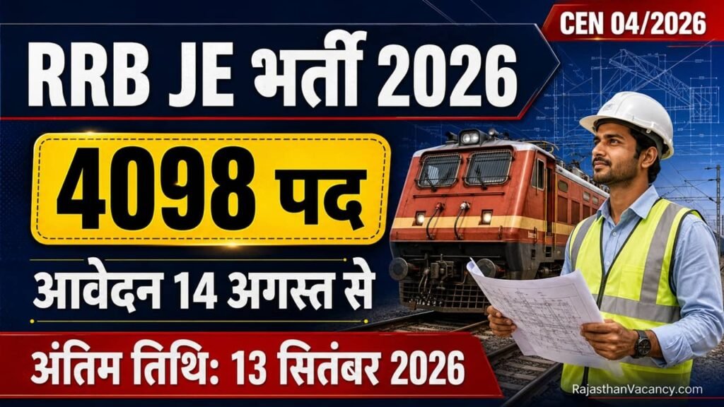 Railway Junior Engineer Recruitment 2026