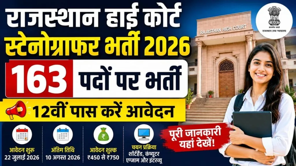 Rajasthan High Court Stenographer Recruitment 2026