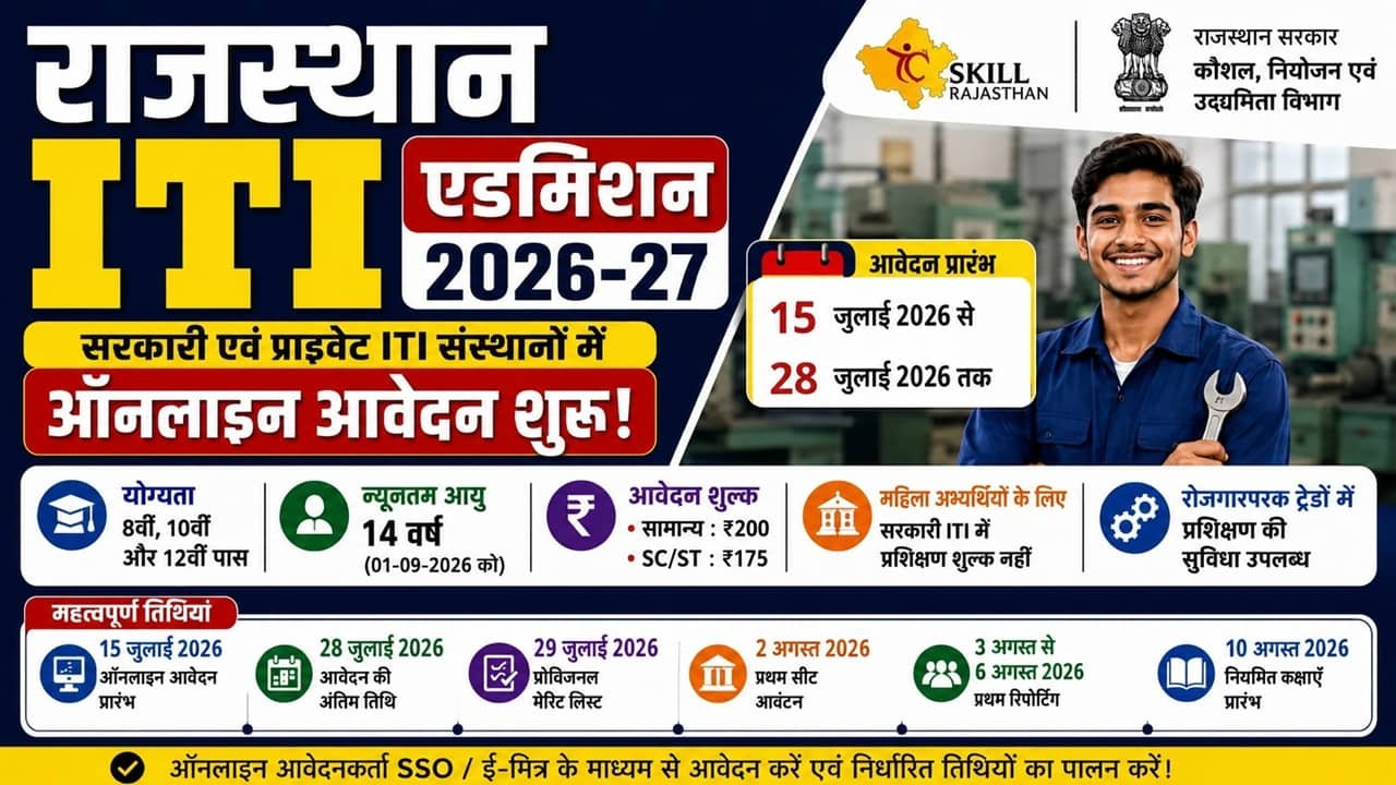 Rajasthan ITI Admission 2026