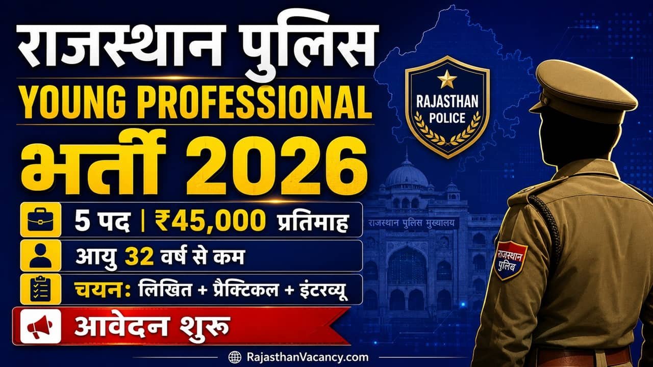 Rajasthan Police Young Professionals Recruitment 2026