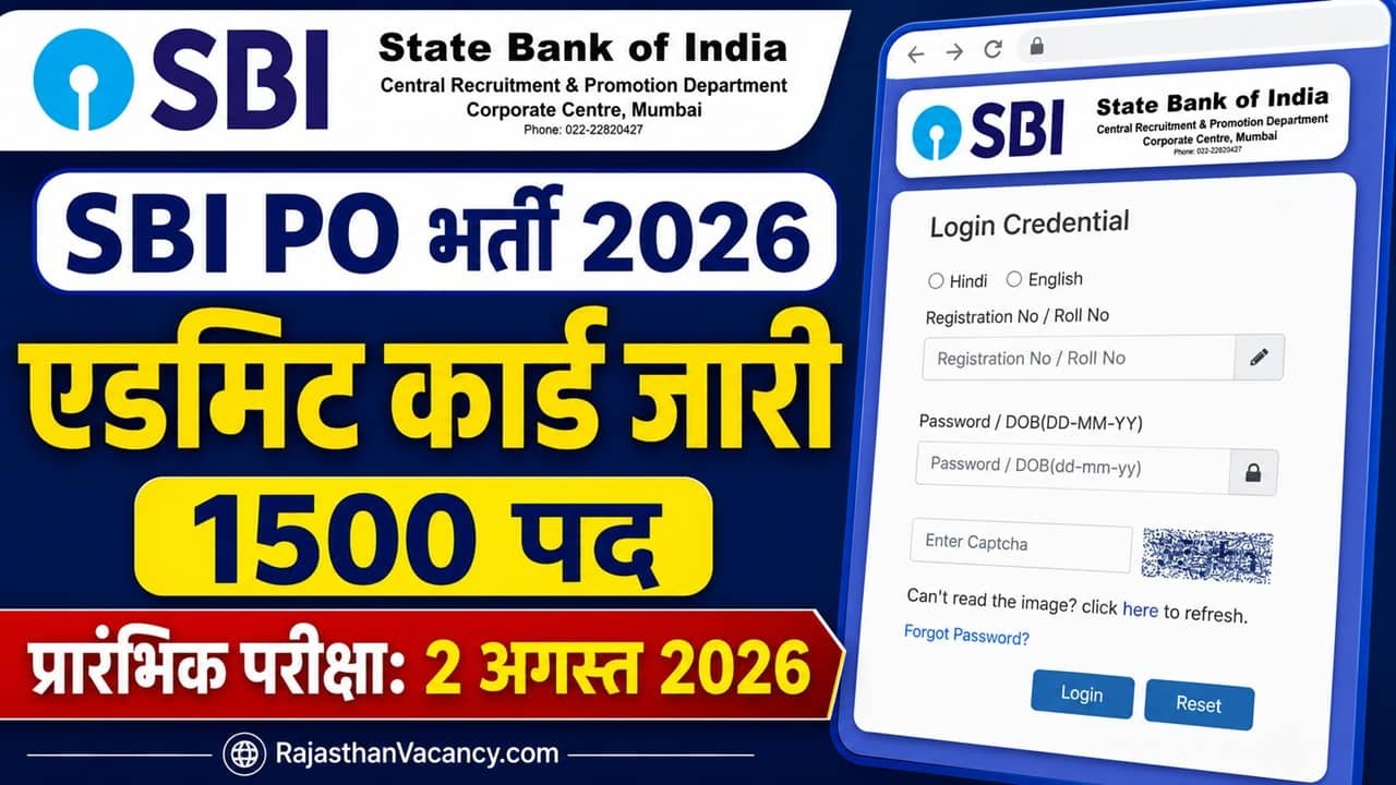SBI PO Admit Card 2026