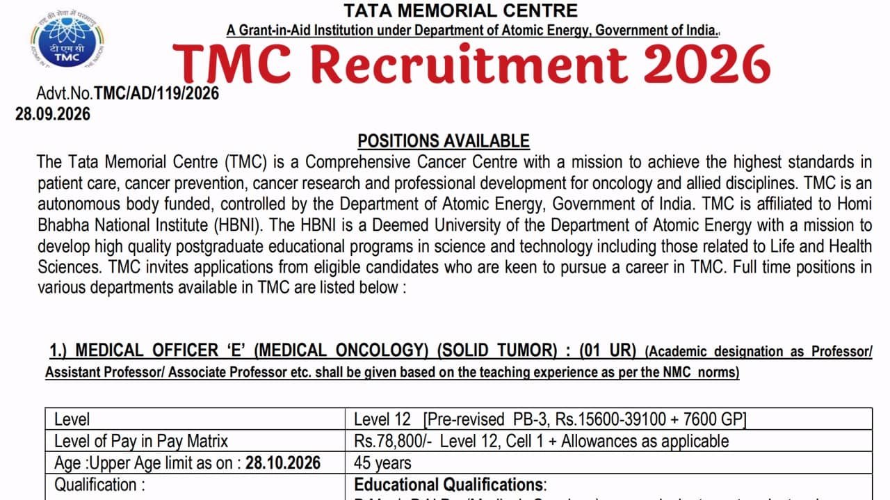 TMC Recruitment 2026
