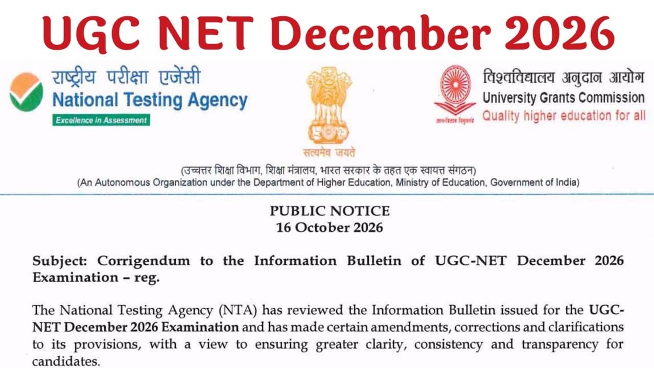 UGC NET December 2026